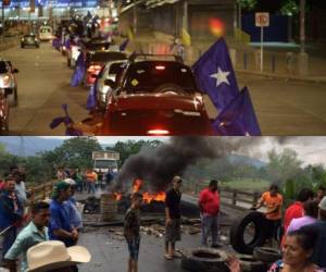 Varias manifestaciones y tomas se han registrado desde el lunes en el país. Foto EL HERALDO