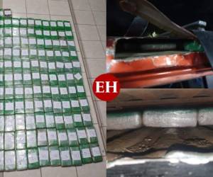 Un total de 167 kilios de cocaína fueron hallados dentro de los vehículos.