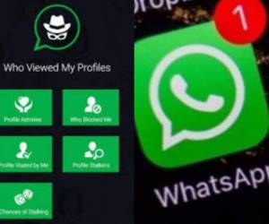 La aplicación maliciosa promete saber quién vio la foto de perfil de WhatsApp, pero es solo un engaño.