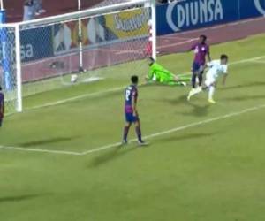 A los 27 minutos Moya marcó el gol. Foto: Captura de pantalla.