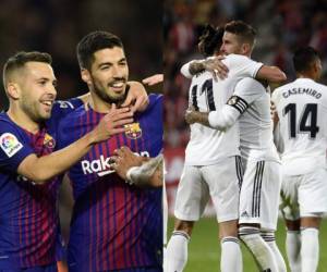Barcelona y Real Madrid enfrentarán equipos modestos este fin de semana, lo que supondría tarea facíl conseguir los tres puntos. Foto: AFP