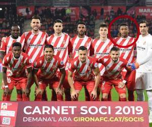 El hondureño Choco Lozano jugó durante 70 minutos en el triunfo contra el Deportivo Alavés. Foto: Sitio oficial del Girona en Twitter