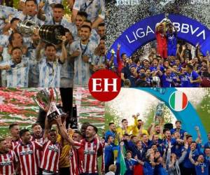 El 2021 sin lugar a dudas se está convirtiendo en un año atípico dentro del mundo del fútbol, ya que en los diferentes torneos de liga y de selecciones se ha visto como se han roto largas sequías de títulos, dejando esta temporada en los libros de la historia. Casos como el del Cruz Azul, Atlético de Madrid, Inter de Milán y las selecciones de Argentina e Italia sorprenden a todos los amantes del deporte. Fotos: AP | AFP