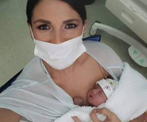 La guapa hondureña no se ha cansado de orar y agradecerle a Dios por la vida de su hija Mikaela. Foto: Instagram
