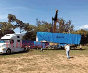 Según autoridades de Invest-H el hospita móvil estará listo en tres semanas. Foto: El Heraldo