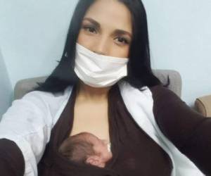 Stefany Galeano visita a su hija todos los días desde el día de su parto. Foto: Instagram