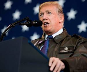 Trump se pronunció sobre lo ocurrido en la Primera Iglesia Bautista de Sutherland Springs en Texas. Foto: AFP