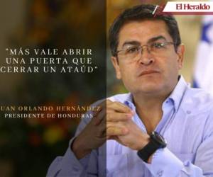 El presidente Juan Orlando Hernández advirtió que si la población no abre las puertas a las brigadas médicas, que andan casa por casa consultando sobre síntomas de coronavirus, “están jugando con la salud de las familias y los vecinos”. Estas son las frases más destacadas. Fotos: EL HERALDO.