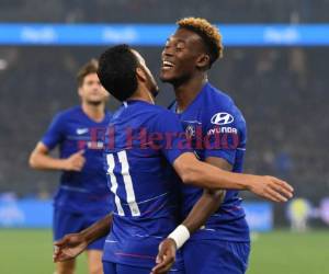 Chelsea celebra gol de Pedro Rodríguez en un partido amistoso este lunes.Foto:AFP