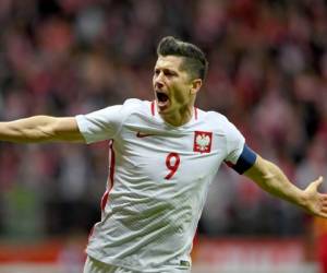 Robert Lewandowski es la esperanza goleadora de Polonia para el Mundial de Rusia. Foto:AFP