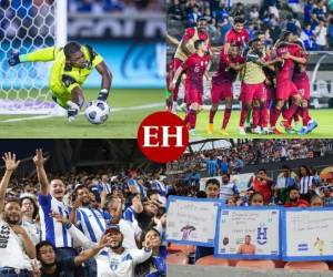 La Selección Nacional de Honduras cayó este martes 2-0 ante su similar de Qatar en el cierre de la fase de grupos de la Copa Oro, siendo relegada al segundo puesto en el Grupo D y teniendo que enfrentarse a México en los cuartos de final. El duelo de esta noche dejó varias postales que pasarán para la historia pese a la derrota de la bicolor ante el cuadro asiático. Fotos: Grupo OPSA | AP | @FenafuthOrg | @Gold Cup