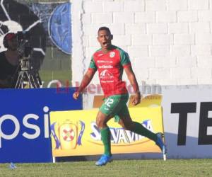 Carlos Perdomo marcó el gol de la paridad definitiva a los 85 minutos. Foto: Ronal Aceituno / EL HERALDO.