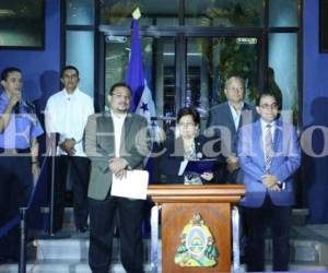 Miembros de la Comisió Depuradora de la Policía Nacional de Honduras.