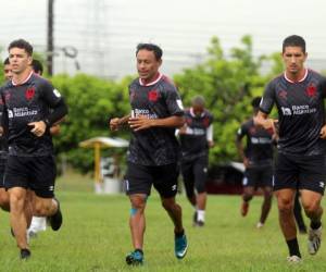 Javier Portillo durante una sesión de entrenamiento con los Albos. Foto: Club Deportivo Olimpia