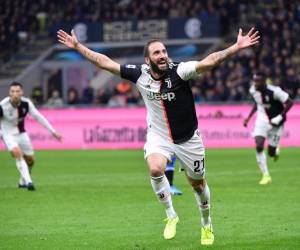 El delantero argentino fue figura en el duelo ante el Inter en el Giuseppe Meazza. (AFP)