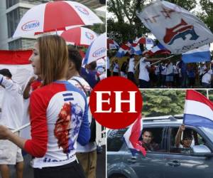 Olimpia se enfrenta este jueves ante el Saprissa de Costa Rica en el estadio Olímpico de San Pedro Sula, en la ida de semifinales de la Liga Concacaf, por lo que, su afición más fiel no dejó solo a su equipo... ¡Aquí las fotos! (Fotos: Edwin Romero / Grupo Opsa)