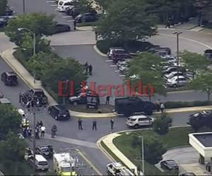 El tiroteo ocurrió en las dependencias del medio de comunicación Capital Gazette. Foto AFP