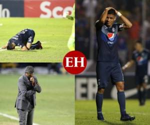 Los jugadores del Motagua no pudieron ocultar sus rostros de rabia, tristeza y dolor tras perder ante Saprissa en la final de la Liga Concacaf. Fotos: Johnny Magallanes/ David Romero/EL HERALDO