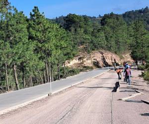 El Gobierno reactivó la pavimentación de Lepaterique y la SIT aseguró que la meta es concluir la carretera antes del cierre de la administración.