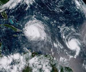 Katia es el tercer fenómeno ciclónico simultáneo en el Océano Atlántico, junto con el monstruoso huracán Irma. Foto: AFP
