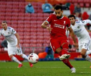 Para ganar los Reds tuvieron que adelantarse cuatro veces; a través de Mohamed Salah (4 y 88 penal, 33). Foto: AFP