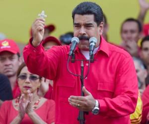 Nicolás Maduro, presidente venezolano, al momento de dirigirse a la población (Foto: AFP)