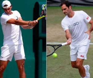 Rafa Nadal ante Roger Federer, dos leyendas que se ven de nuevo cara a cara en Wimbledon. (AFP)