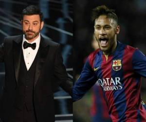 El presentador de la cadena ABC y Neymar, futbolista del FC Barcelona. (Foto: Agencias/AP/AFP)