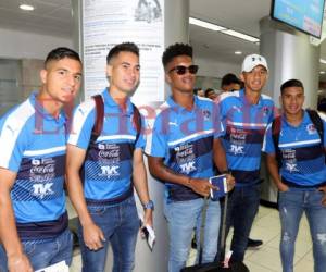 Los jugadores del Olimpia viajaron este miércoles a Costa Rica para jugar la Liga de Campeones.
