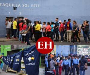 Los jugadores de Motagua tienen una cita con la historia este martes cuando enfrenten a Saprissa en la gran final de la Liga Concacaf. La afición del Ciclón dijo 'presente' y desde horas de la tarde comenzó a llenar el Nacional. (Fotos: Andro Rodríguez / Ronal Aceituno / EL HERALDO)