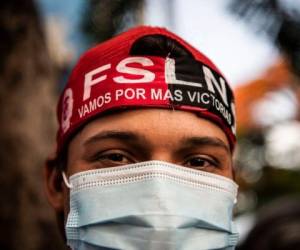 La oposición y la comunidad internacional han acusado a Daniel Ortega de gobernar de manera autoritaria, tras la represión de las manifestaciones de 2018 contra su gobierno. FOTO: AFP