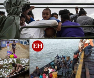 El huracán Iota se fortaleció a una categoría cinco 'extremadamente peligrosa' antes de tocar tierra en Centroamérica este lunes, la región se apresura a evacuar las zonas más vulnerables. Fotos: AFP.