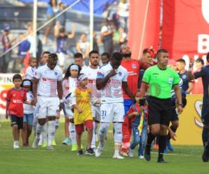 Olimpia perdió ante Motagua por dos goles en la ida de la gran final del fútbol hondureño. Foto: (Ronal Aceituno / EL HERALDO)