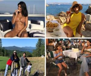 Kourtney Kardashian tomó unas lujosas vacaciones de verano junto con sus tres hijos por el mar de Italia. Donde dejó ver su caro estilo de vida. Fotos: Instagram.