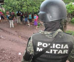Los operativos se llevaron este domingo en la aldea de Yocón, municipio de La Unión, Olancho.