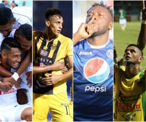 Olimpia busca ganar en el Nacional para quedarse con el liderato. Motagua y Real España aún sueñan con el primer lugar. Social Sol y Vida en su último examen. (Fotos: EL HERALDO Honduras)