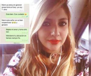 Con el hashtag #TeBuscamosKaren han viralizado una fotografía de ella y el último mensaje que envió a su mamá por WhatsApp. Foto: Facebook