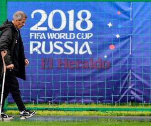 Óscar Washington Tabárez, DT de Uruguay. Foto:AFP