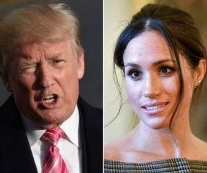 Las declaraciones de Donald Trump hacia Meghan Markle se registran horas antes de una visita del mandatario a Reino Unido. Foto: EL HERALDO/ AFP
