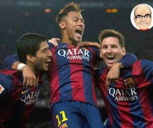 El famoso Mister Chip resaltó la salida de Neymar del Barcelona al publicar los impresionantes números del tridente MSN. (Agencias/Redes)
