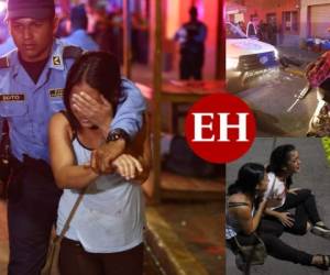 Una nueva masacre se reportó la noche de este jueves en Tegucigalpa, específicamente en el barrio El Guanacaste, dejando como saldo cuatro personas fallecidas, entre ellas una mujer en estado de embarazo. Fotos: Emilio Flores/ EL HERALDO.