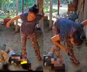 Un video se viralizó en redes sociales mostrando a la madre agrediendo a su hijo. Aquí las fuertes imágenes.