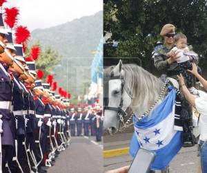Entre disciplina y acercamiento con el público, estos son los momentos de las presentaciones de militares, policías y bomberos que más acapararon la atención en los desfiles patrios.