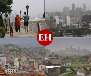 La capital de Honduras luce este jueves ensombrecida por una enorme y dañina nube de polvo del desierto de Sahara. Por la invasión de esta bruma del desierto africano, las autoridades pidieron extremar la precaución a las personas con enfermedades respiratorias crónicas. Fotos: David Romero | EL HERALDO Honduras.