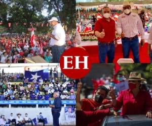 Así se vivieron algunas de las actividades políticas este fin de semana en Honduras.