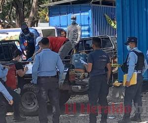 De momento se desconoce cómo ocurrió la tragedia y si el responsable del atropellamiento fue identificado. Foto: Estalin Irías/EL HERALDO.