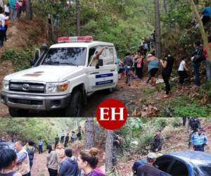 Para los vecinos del barrio Escondido de Valle de Ángeles, Honduras, la mañana de este lunes fue inusual y difícil de procesar después de hallar entre matorrales el cuerpo sin vida de un bebé de al menos nueve meses de edad. Fotos: Estalin Irías.