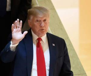 El histórico juicio político contra el presidente de Estados Unidos, Donald Trump, comenzó este martes en el Senado. Foto AFP