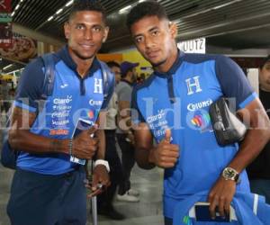 Carlo Costly y Anthony Choco Lozano vistiendo el uniforme de la Selección de Honduras. (Fotos: Delmer Martínez / Grupo Opsa)