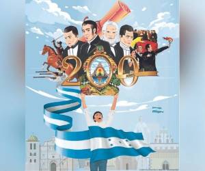 Hace 200 años, Honduras, como parte de Centroamérica, se independizó de la corona española. Ilustración: Jorge Izaguirre / EL HERALDO.